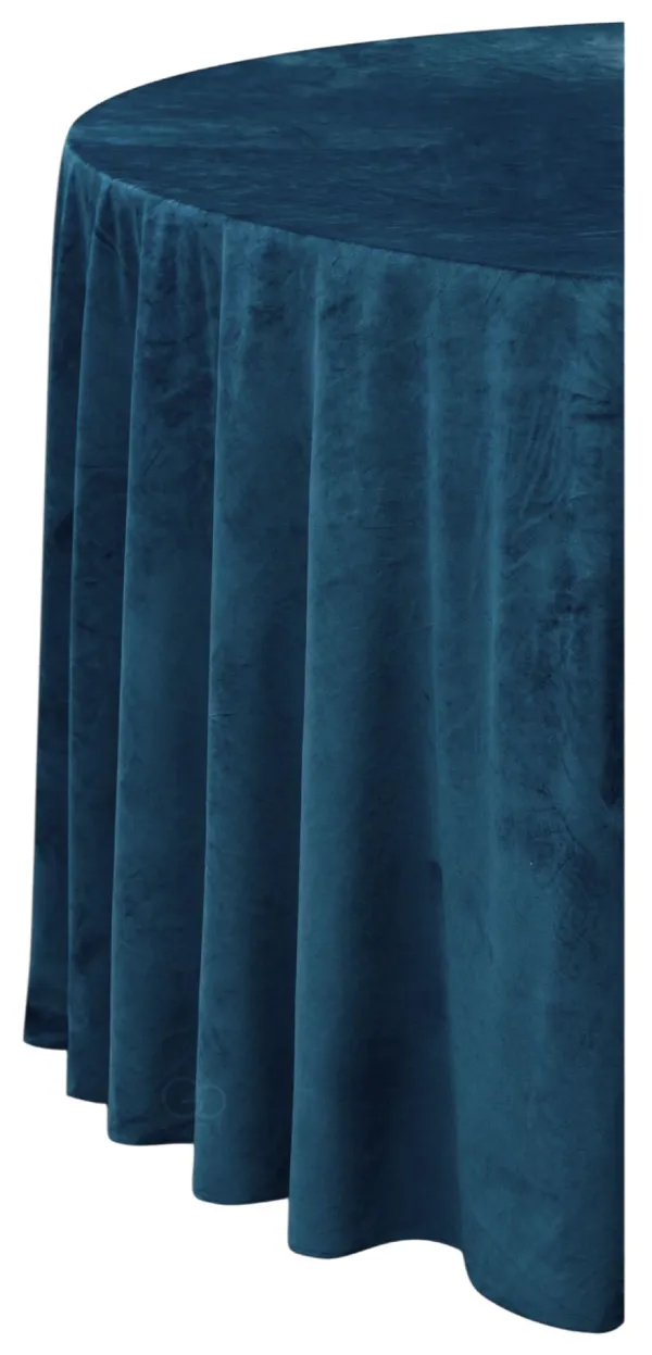 Скатерть Matte Velvet круглая, черника — Аренда — Скатерти — Rent Me Алматы